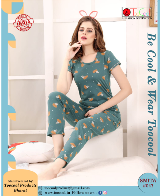 New Printed Night Suit For Womens