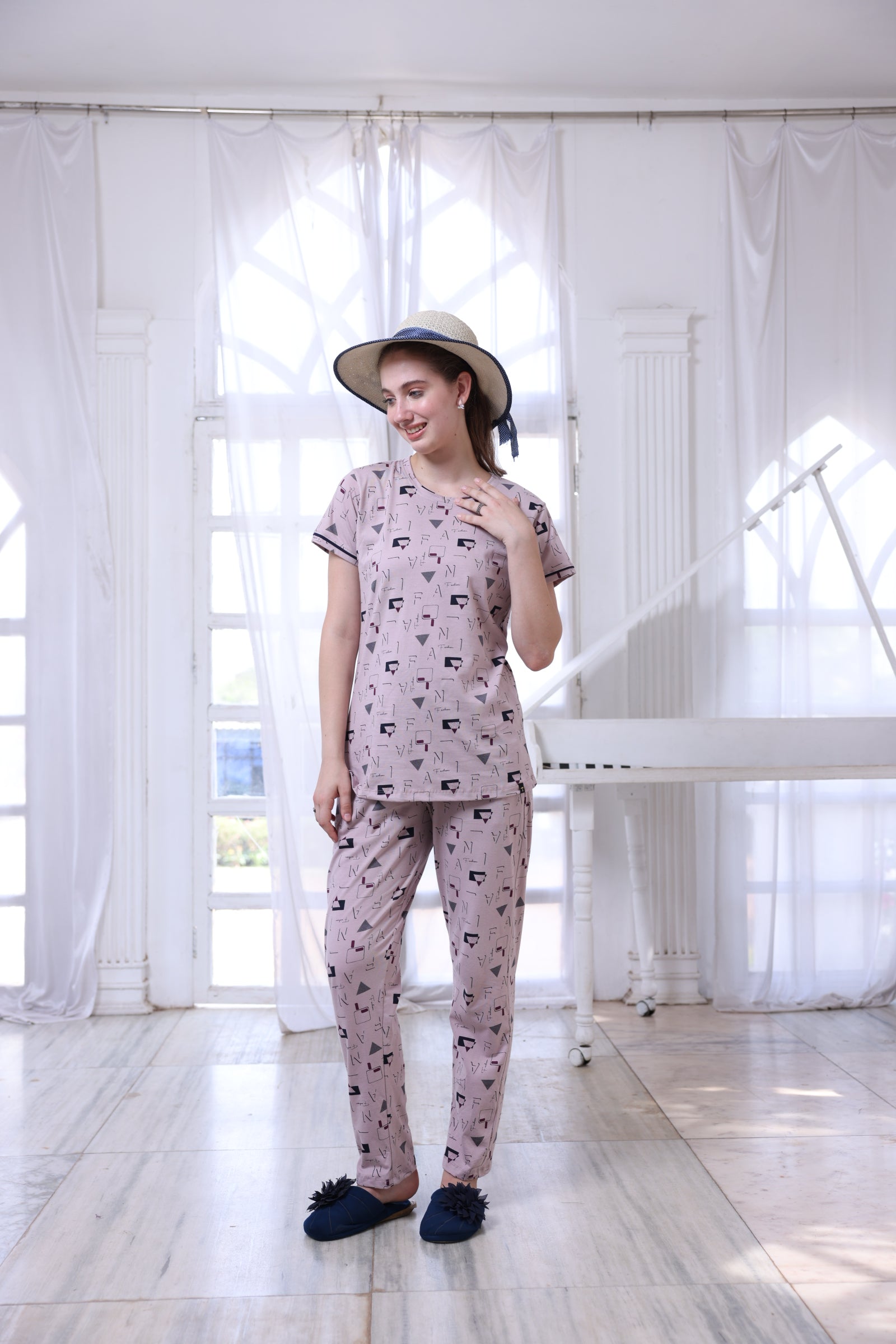 Elegant Pastel Co-ord Lounge Set