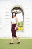 Travelers Capri Trousers Cropped Yoga Fit