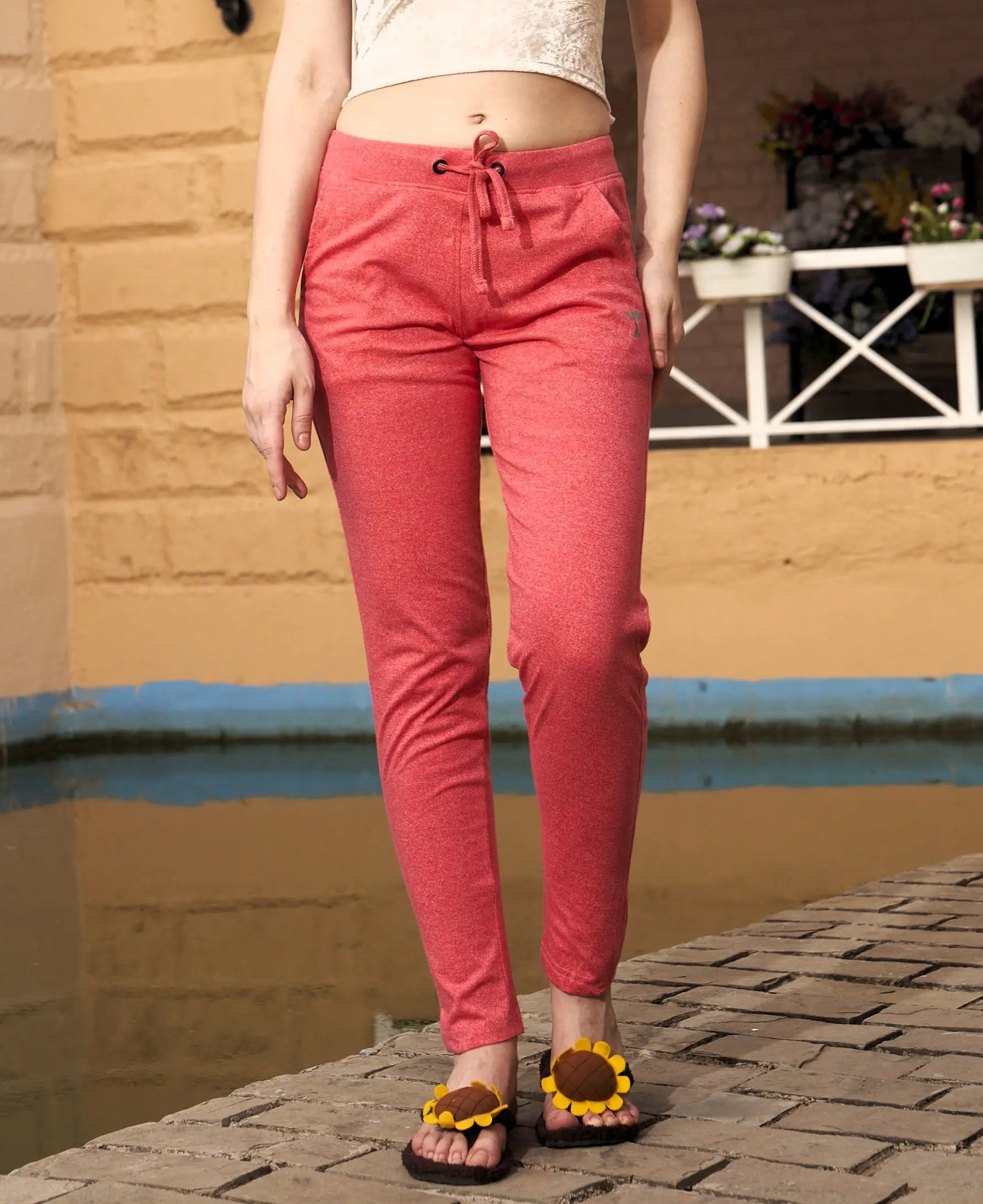 Women’s Comfy Pants | Everyday Cotton Blend Pants | Relaxed Fit & Versatile Activewear | Brown