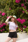 Ribbed Crop Tee | Slim Fit Crop Top For Women