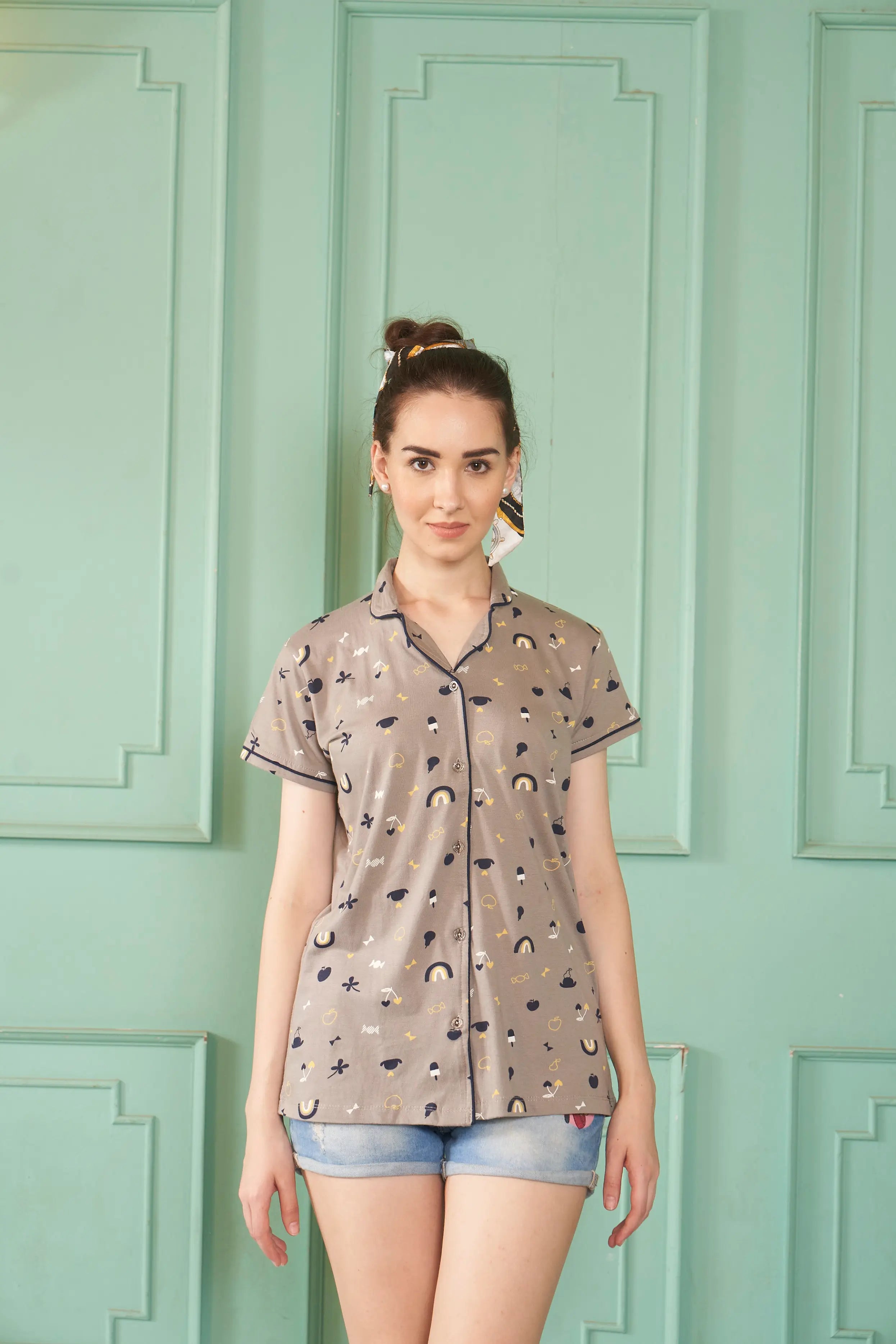 Night Shirt | Lightweight Printed Shirt for All-Night Ease