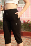 Travelers Capri Trousers Cropped Yoga Fit