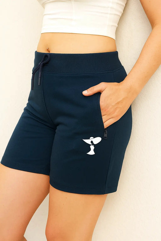 Everyday Solid Shorts with Pockets | Gym-Ready Boxers for Women