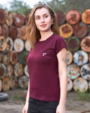 Lightweight Lycra T-Shirt for Women | Stretchable Fit