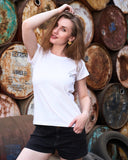 Lightweight Lycra T-Shirt for Women | Stretchable Fit