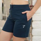 Everyday Solid Shorts with Pockets | Gym-Ready Boxers for Women